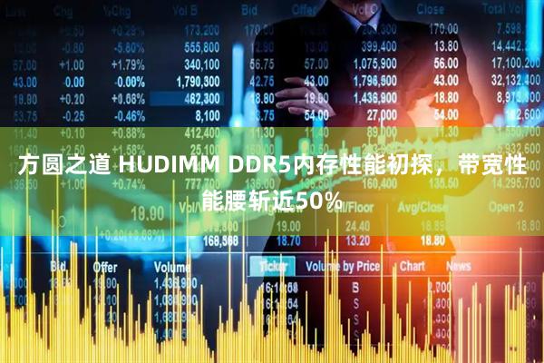方圆之道 HUDIMM DDR5内存性能初探，带宽性能腰斩近50%
