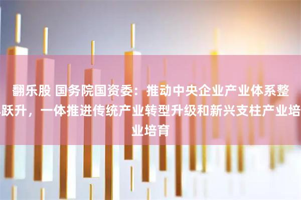 翻乐股 国务院国资委：推动中央企业产业体系整体跃升，一体推进传统产业转型升级和新兴支柱产业培育