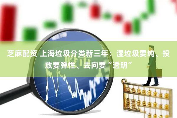 芝麻配资 上海垃圾分类新三年：湿垃圾要纯、投放要弹性、去向要“透明”